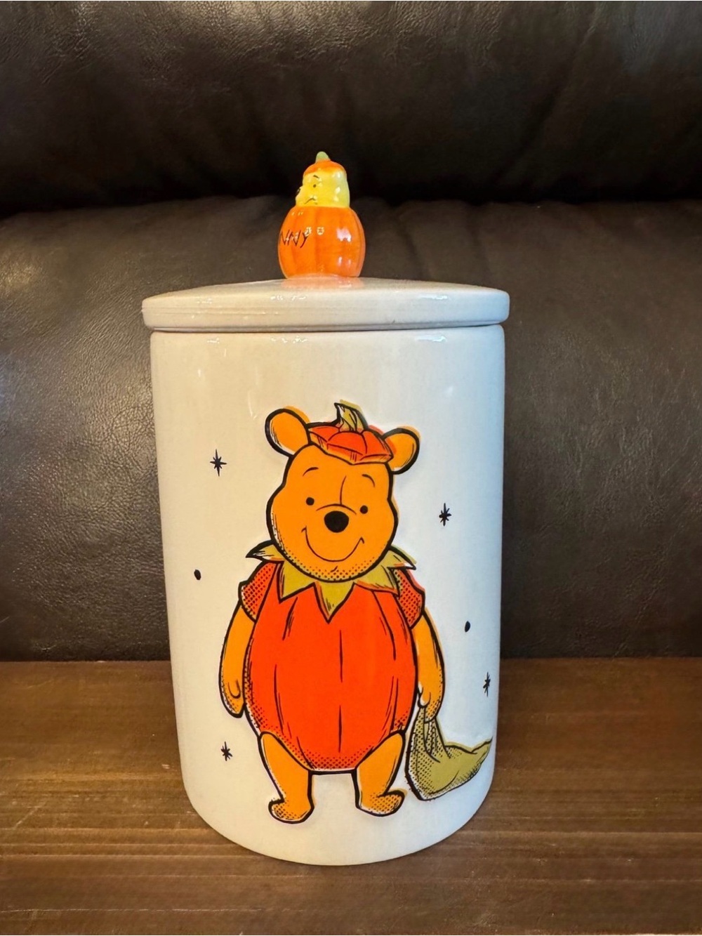 Winnie the Pooh Pumpkin Canister - White and Orange